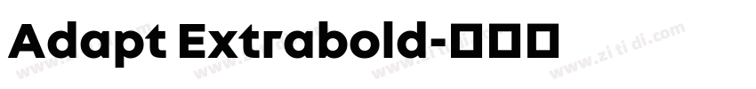 Adapt Extrabold字体转换
